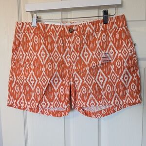 Old Navy Orange and White Patterned Women's Shorts